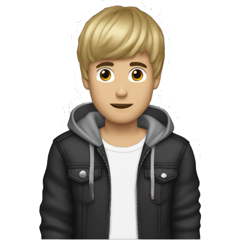 justin beiber pelo negro emoji