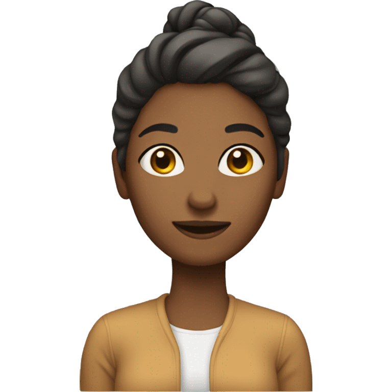 Woman with update emoji