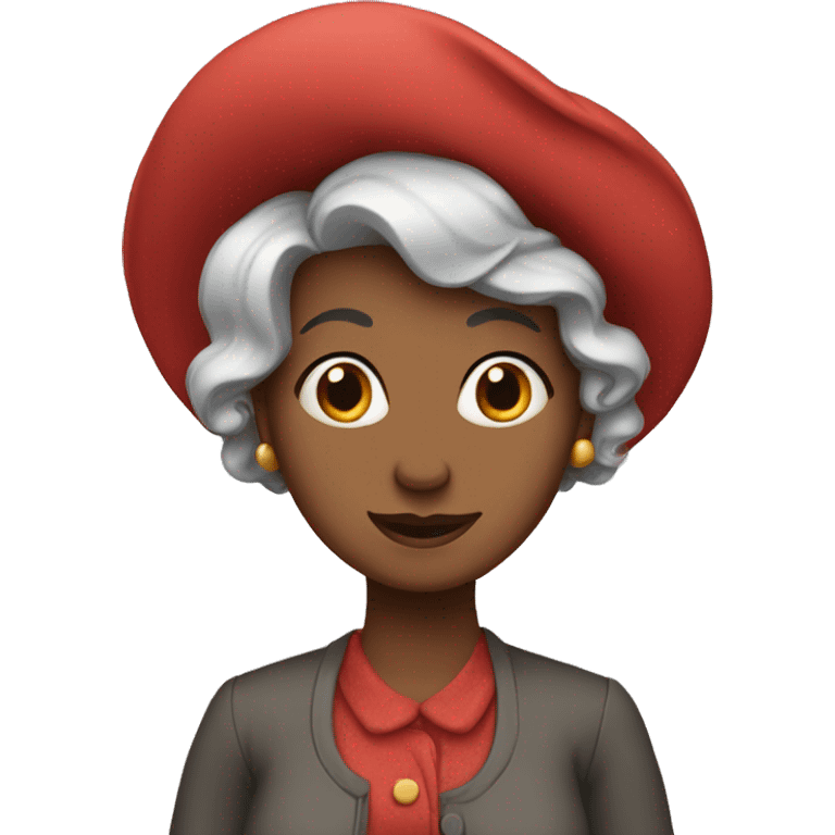 Gladys lady of no wearing longer clothing red house emoji