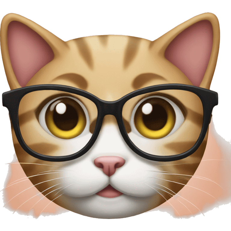 Cat with glasses emoji