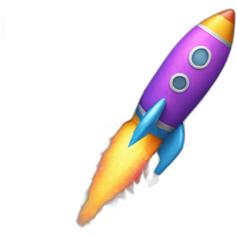 rocket with confetti emoji