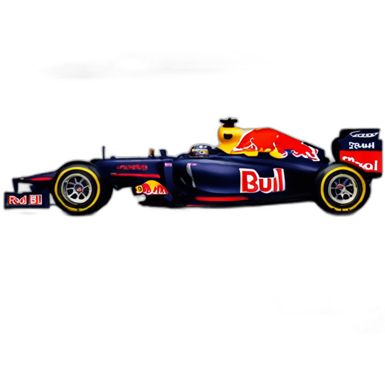 formula 1 car red bull livery  emoji