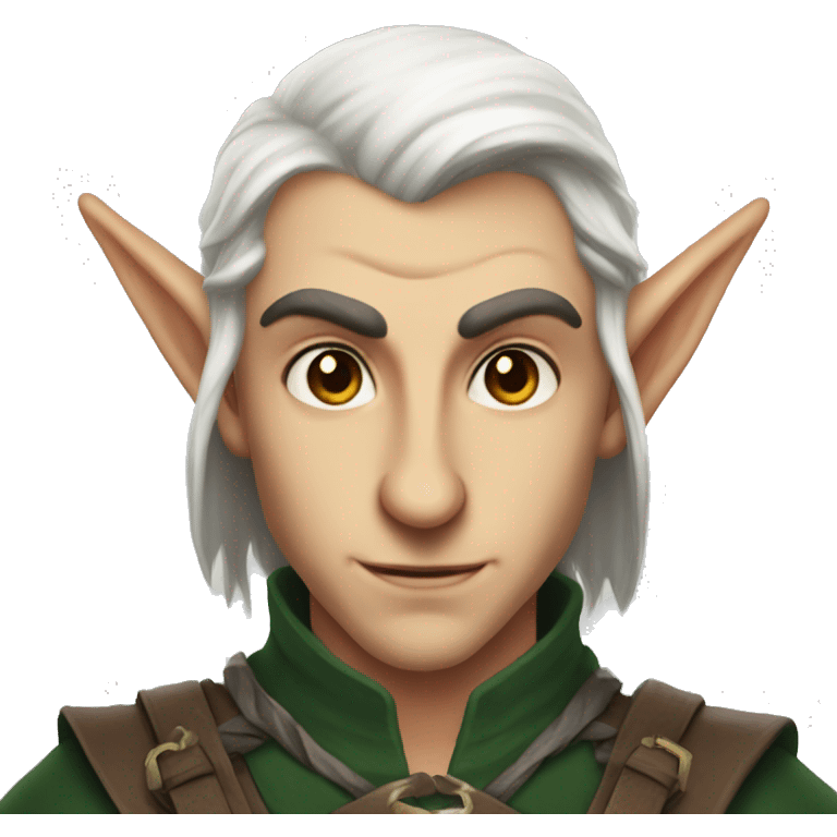 rogue male elf fantasy emoji