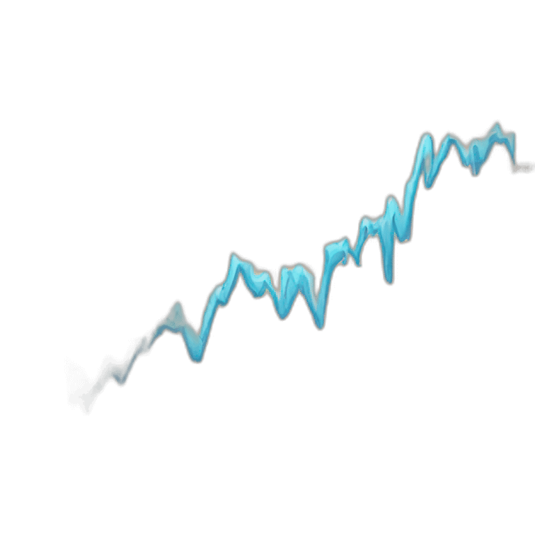 a stock chart that explodes emoji