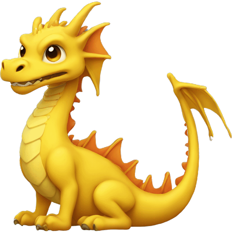 Yellow dragon named atlas emoji