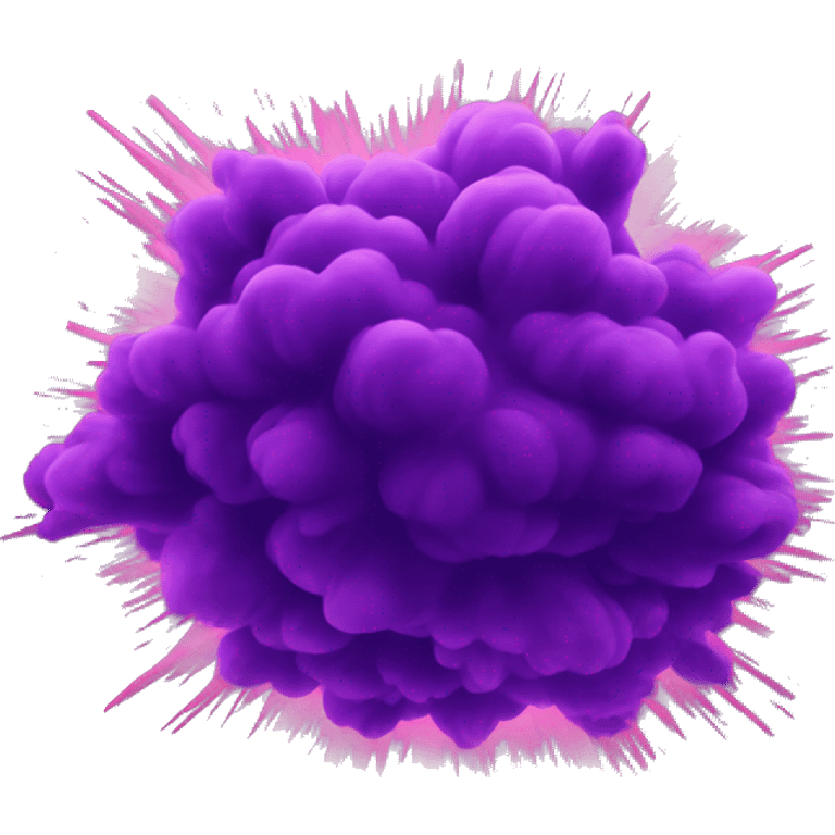 purple explosion  emoji