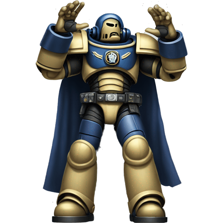 space marine raised hands only emoji