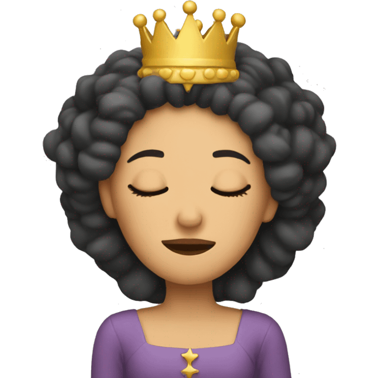 Sleeping queen emoji