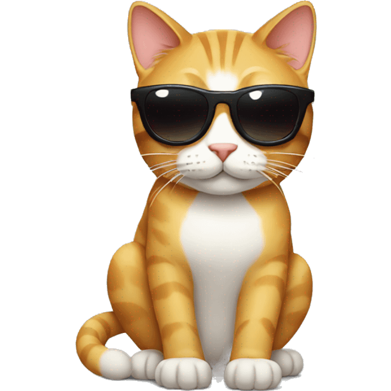 Cat with sunglasses emoji