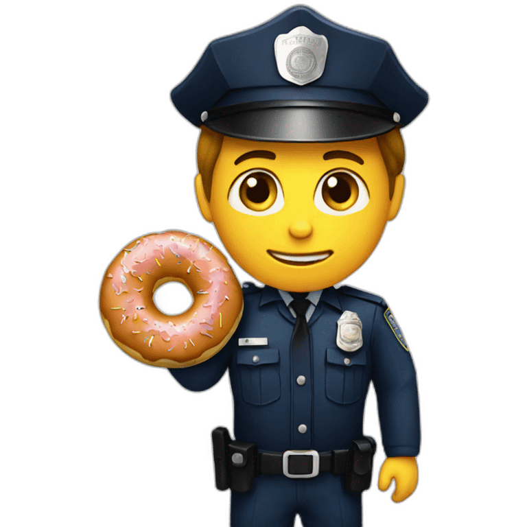 Police + donut emoji