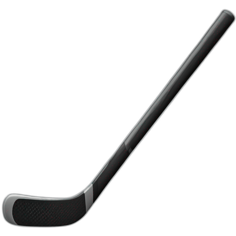 black hockey stick emoji