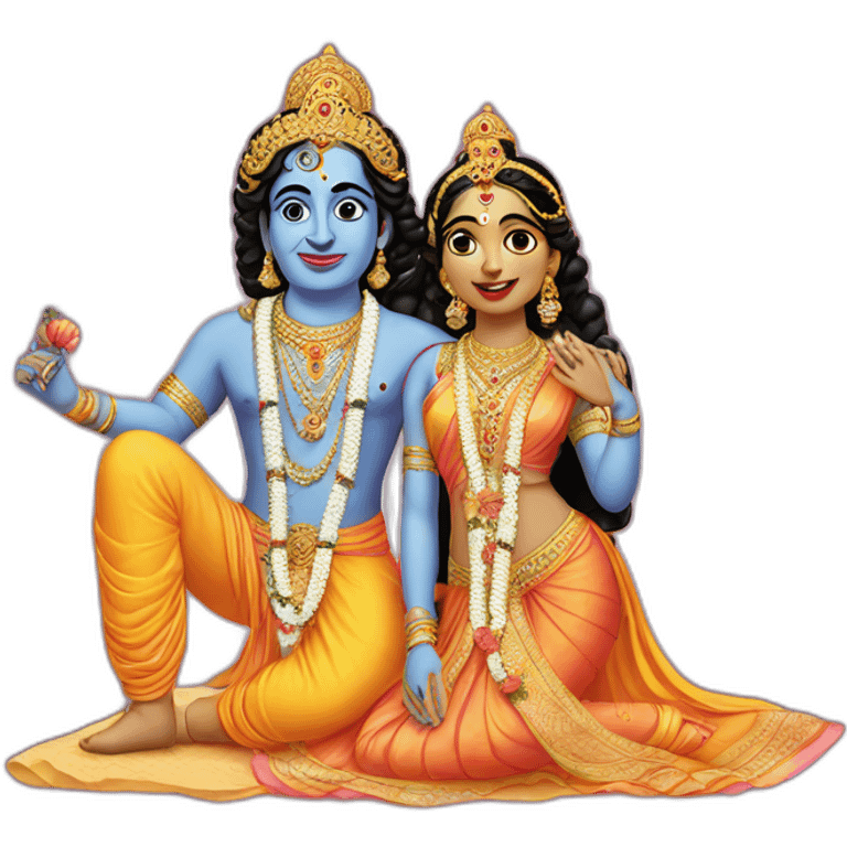 RADHA KRISHNA  emoji