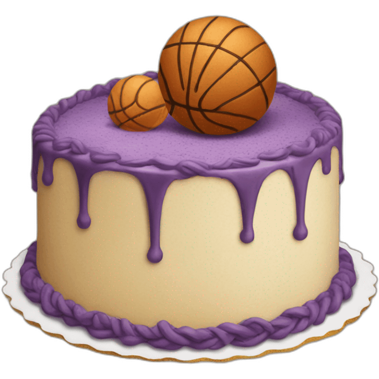 Cake that plays ball emoji