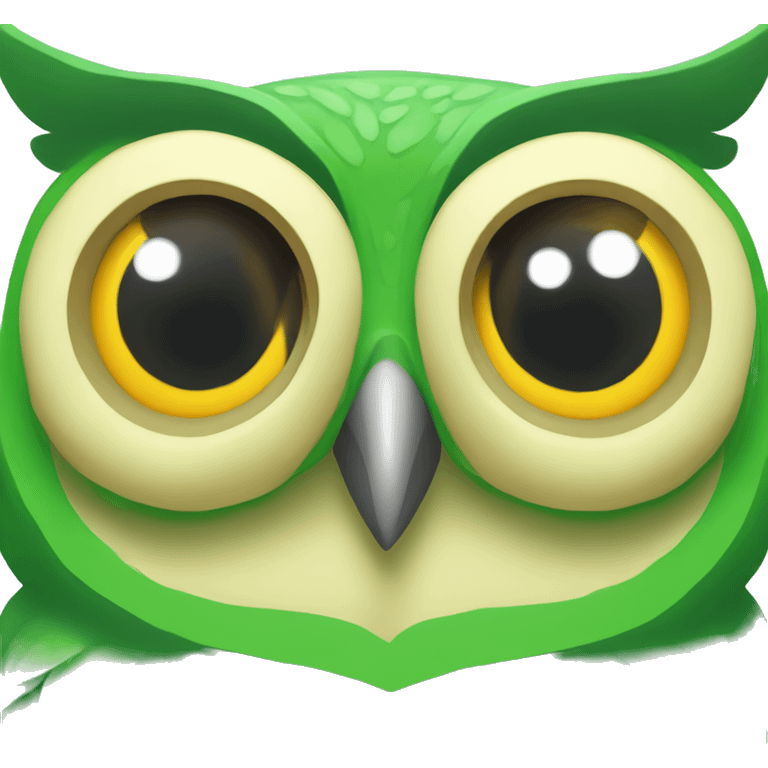 green owl duolingo emoji