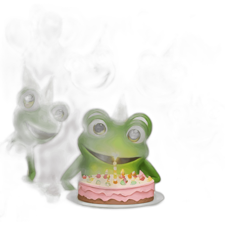 frog birthday party emoji