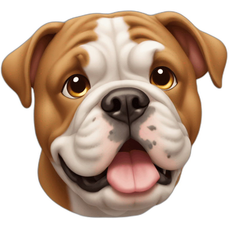 English Bull Dog brown emoji