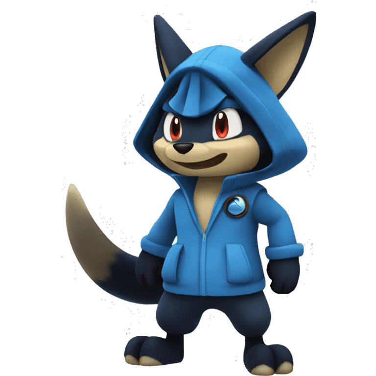 Lucario saying GG emoji