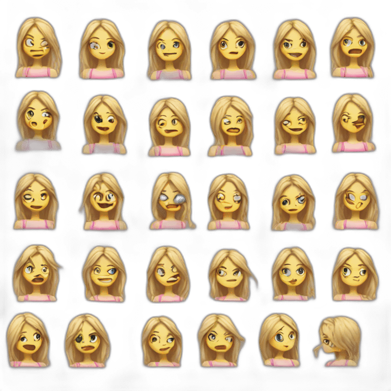 Glitch girls emoji