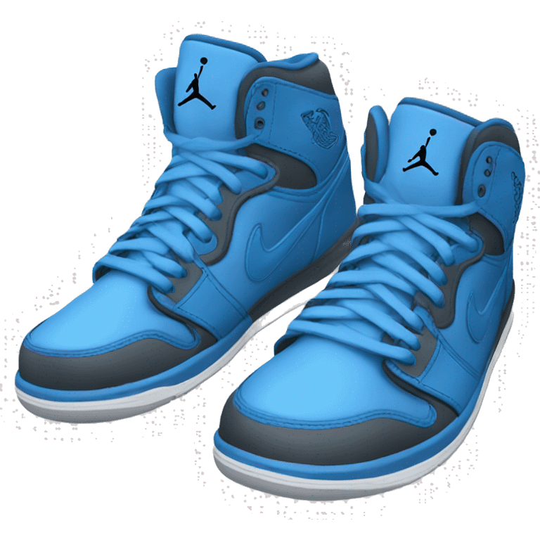 Blue jordan shoes emoji