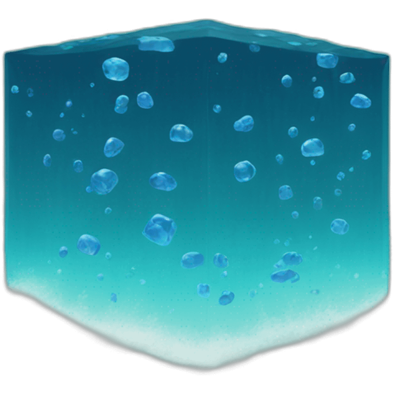 Ocean water cube emoji