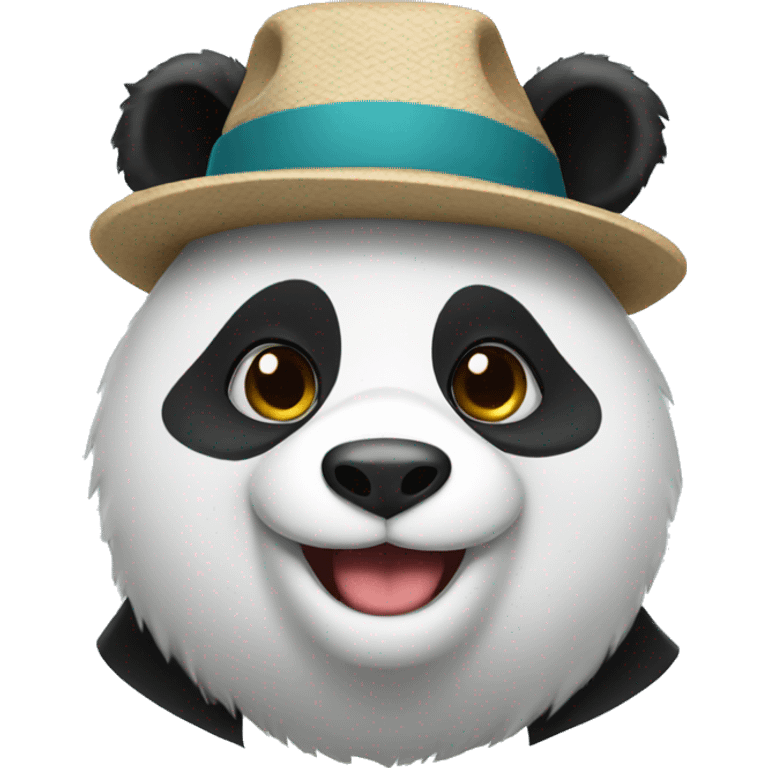 Panda wearing hat emoji