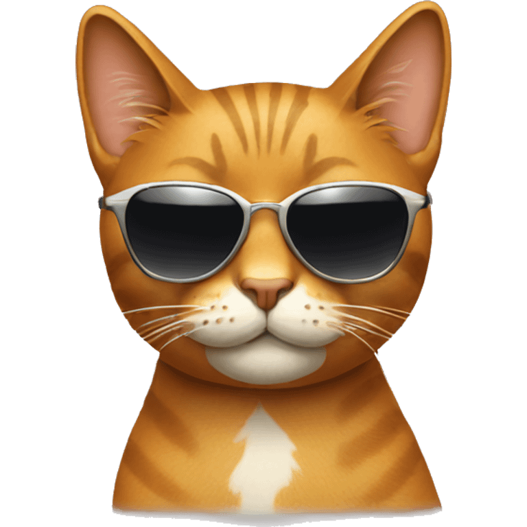 cool cat wearing sunglasses emoji