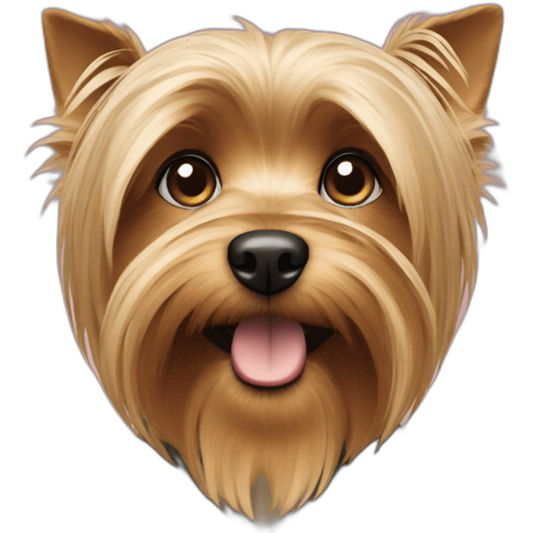 A dog of the Yorkshire Terrier breed. emoji