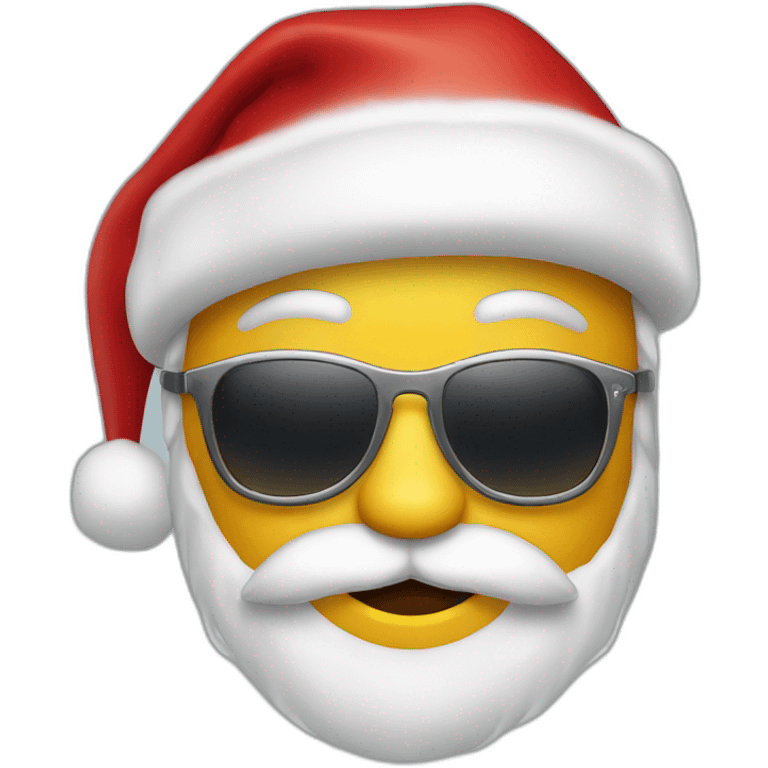 Santa Claus with sunglasses  emoji