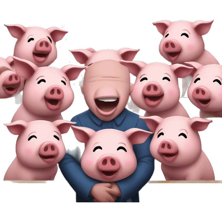 Pigs singing in church emoji