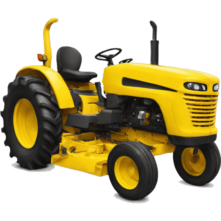 yellow tractor back emoji