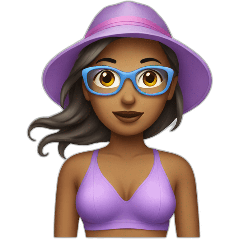 women beach emoji