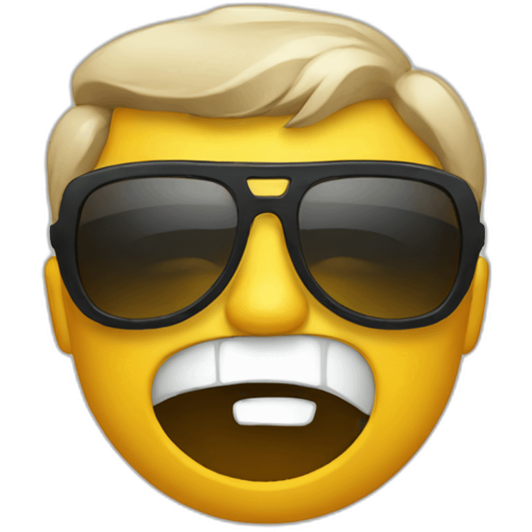 emoji angry with wearing sunglass emoji