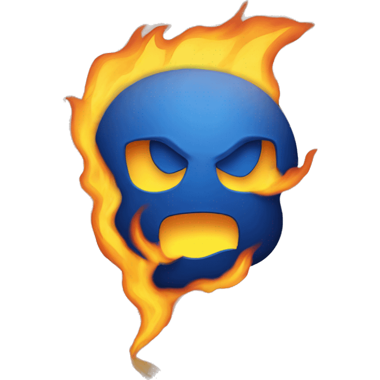 PowerShell logo on fire emoji