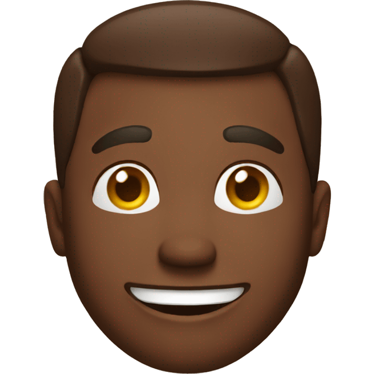 happy brown guy emoji