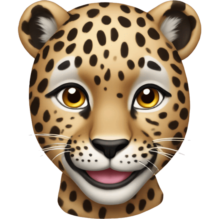 Leopardo glamour emoji