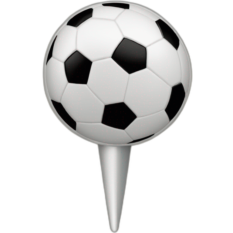 soccer ball map pin emoji