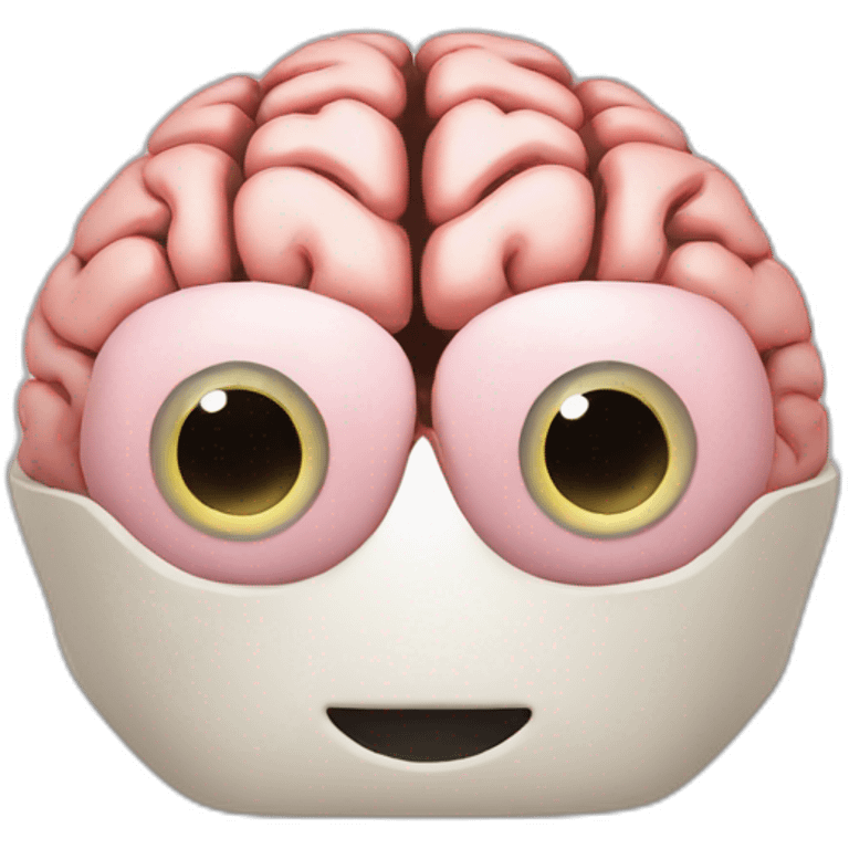 Brain with aperture emoji