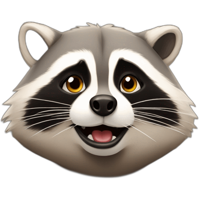 fat raccoon emoji