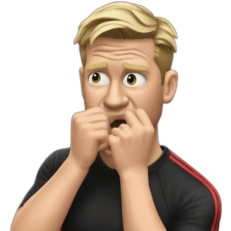 Eddie Howe biting nails emoji