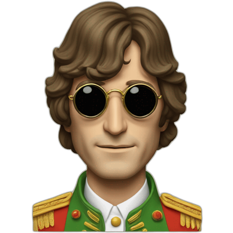 John Lennon head sgt pepper era emoji