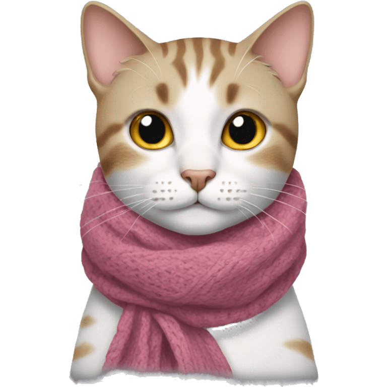 cat wearing a scarf emoji