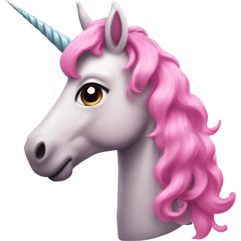 Pink unicorn  emoji