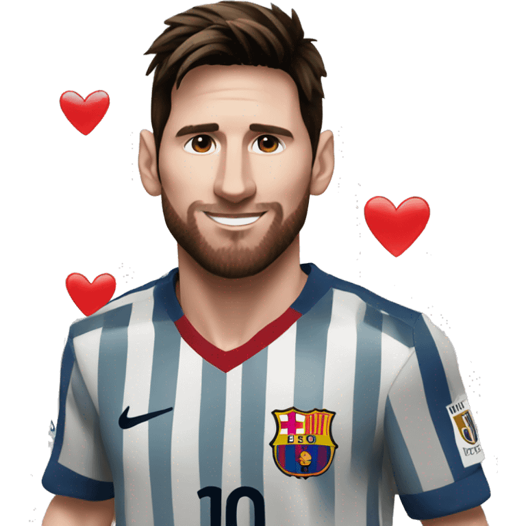 Messi in love  emoji