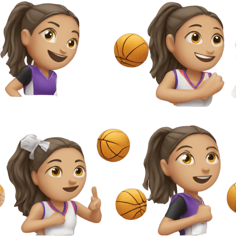 girl playing netball emoji