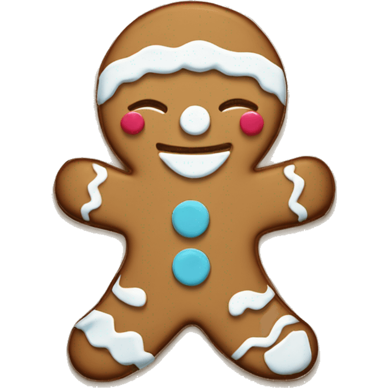 Gingerbread girl cookie  emoji