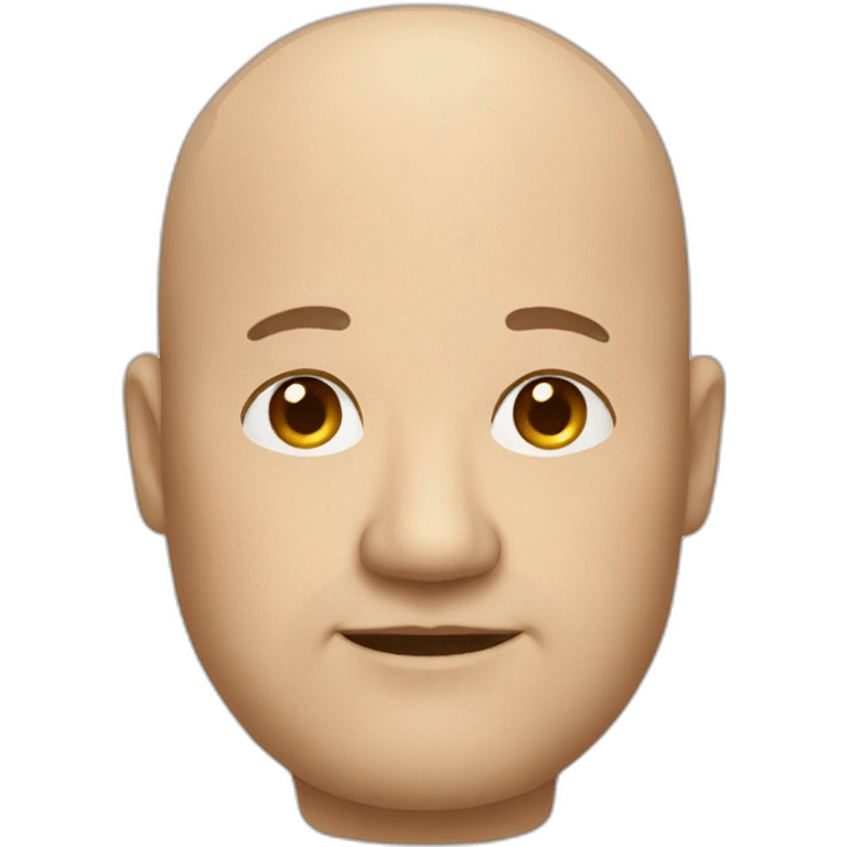 Fat balding man emoji