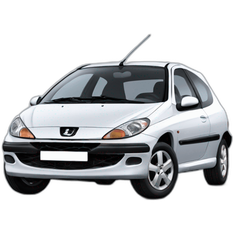 Peugeot 206 de face emoji