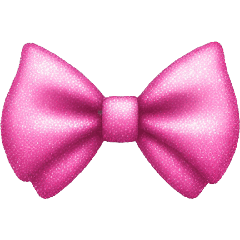 Pink sparkly bow emoji