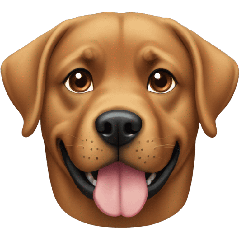 a dog mix rottweiler and labrador retriever emoji