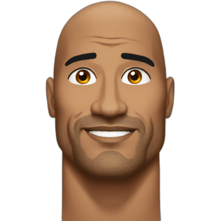 The rock sourcil emoji